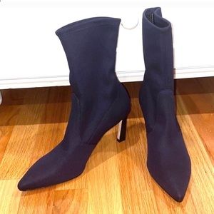 NEW Stuart Weitzman Navy Portofino Knit Bootie